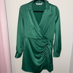 Zara Emerald Long Sleeve Dress